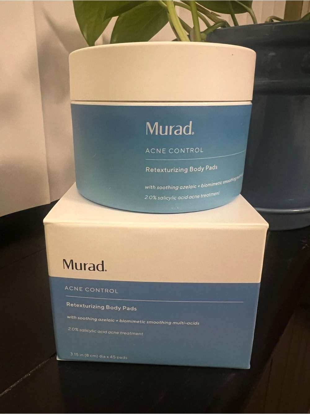 Brand New, Murad Retexturizing Body Pads Acne Control, 45 pads, Exp 3/2028
